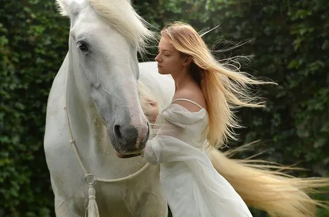 girl horse