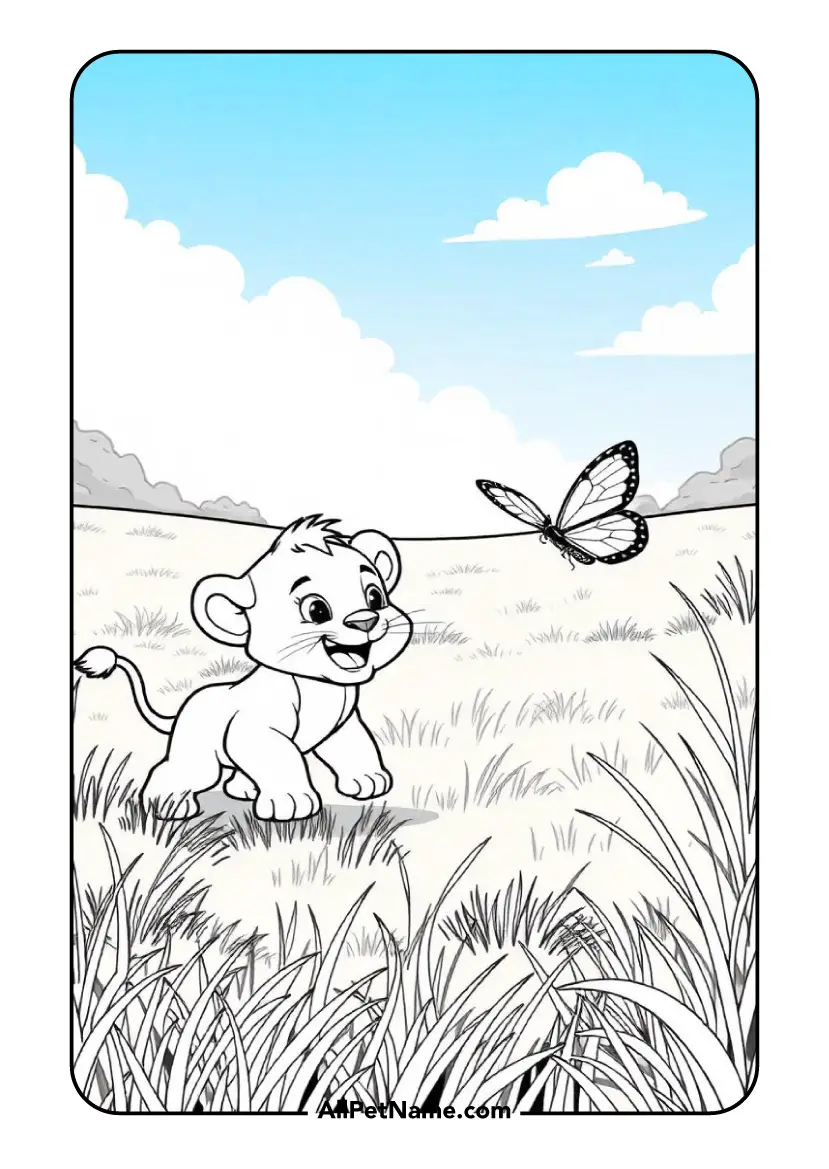 Lion Coloring Pages: Free Printable Fun for Kids & Adults 4 3 2