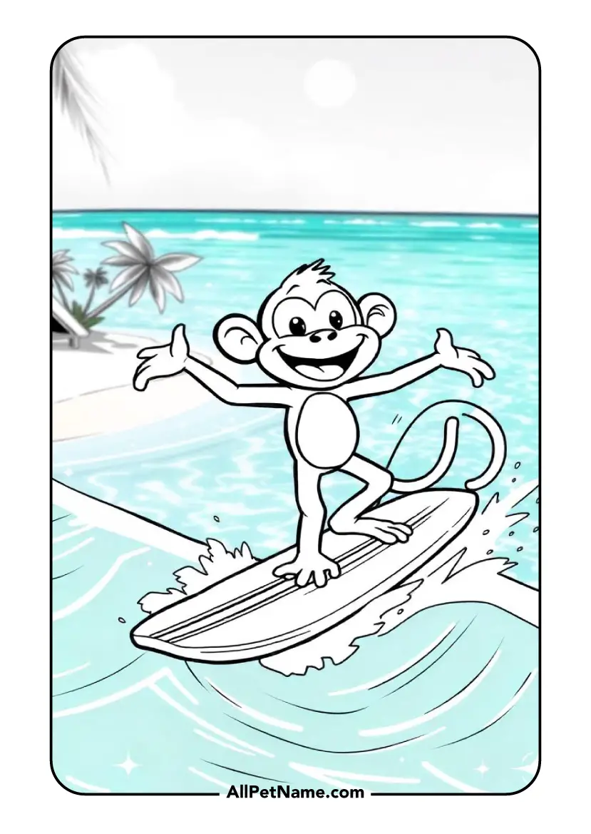 Monkey Surfers: Riding the Waves