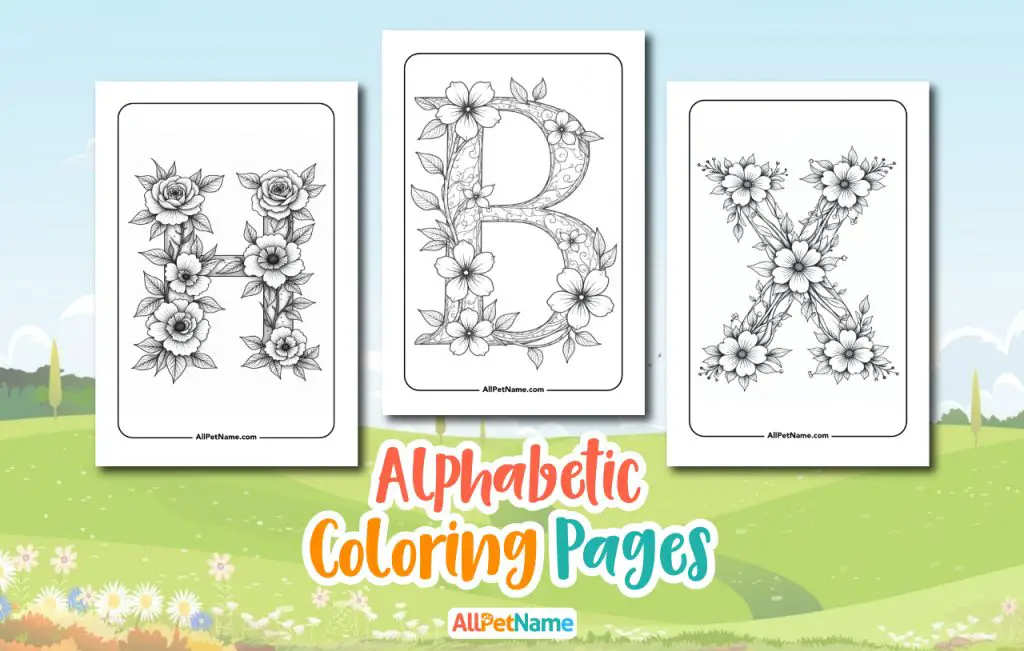 Alphabetic-coloring-pages