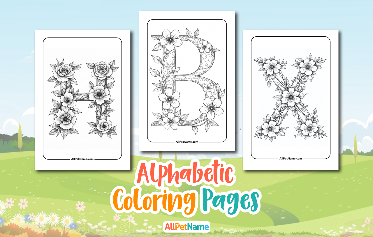 Alphabetic-coloring-pages