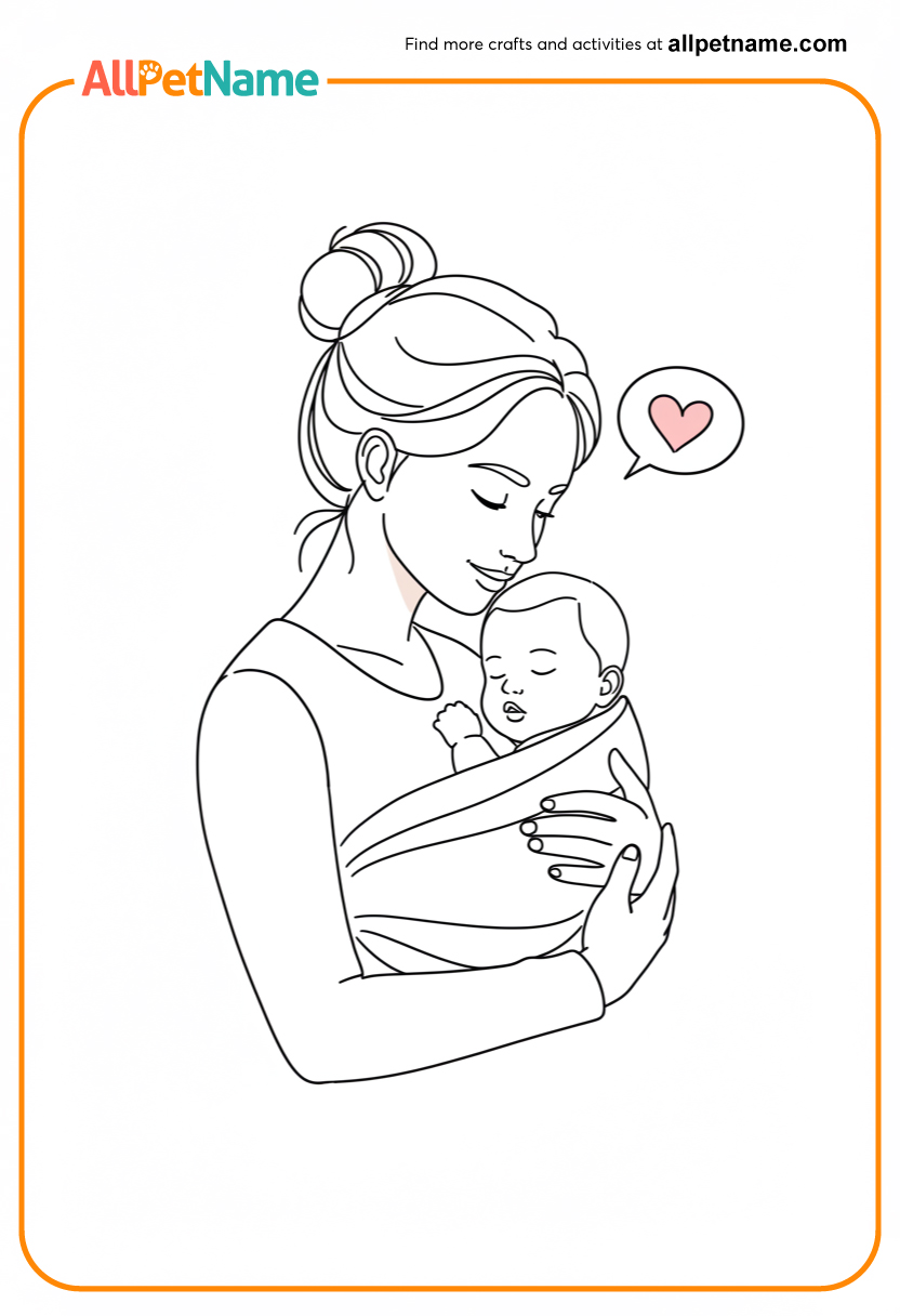 mother's day coloring pages