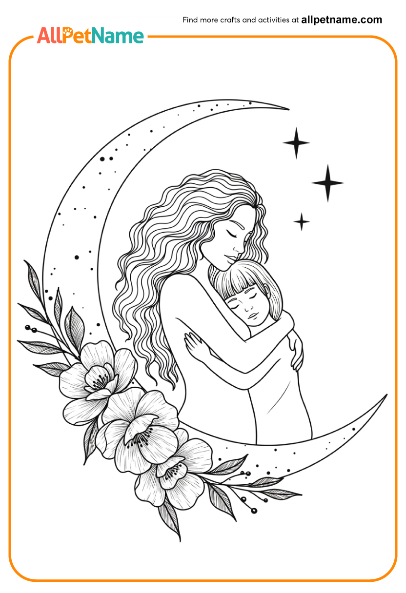 Adorable Mother's Day Coloring Sheets