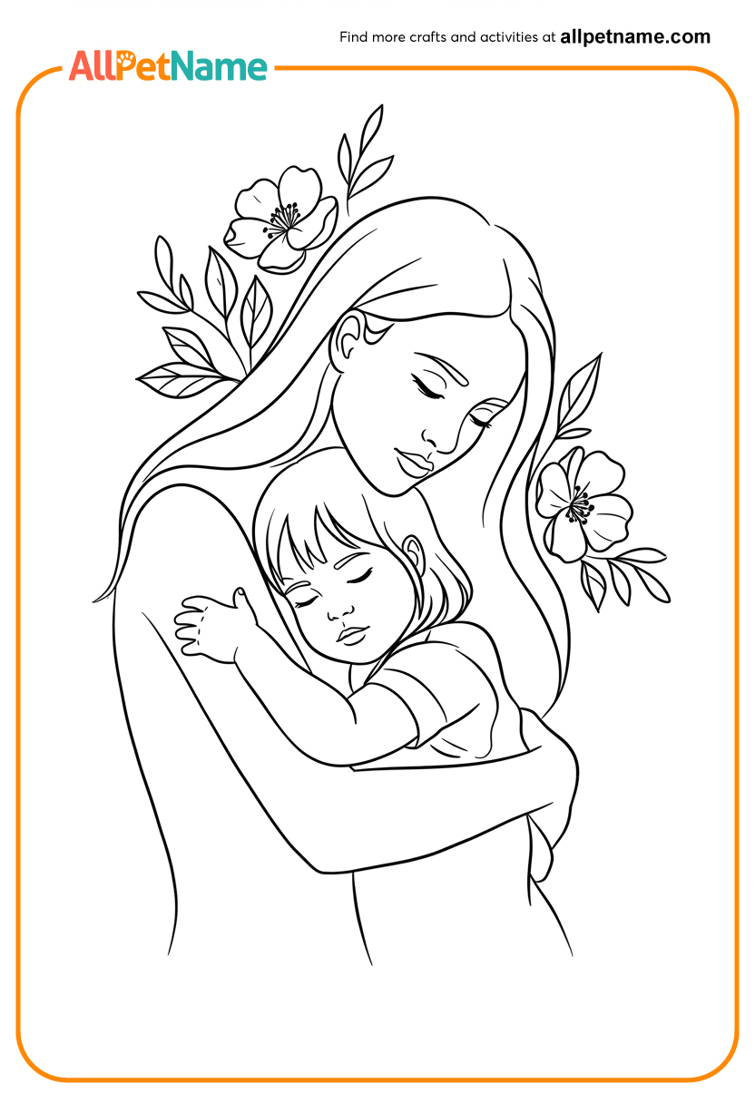 Mom Coloring Pages
