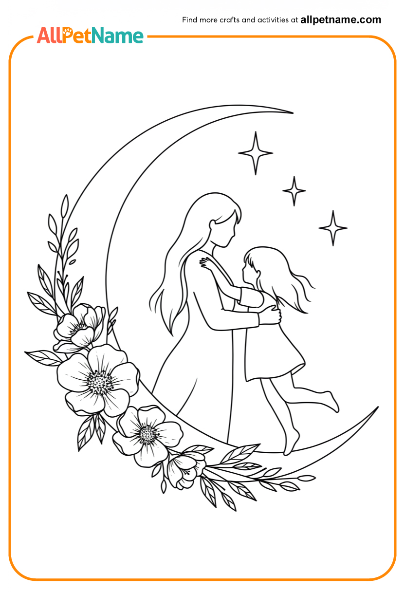 Free Kids Coloring Pages for Mother's Day Gifts