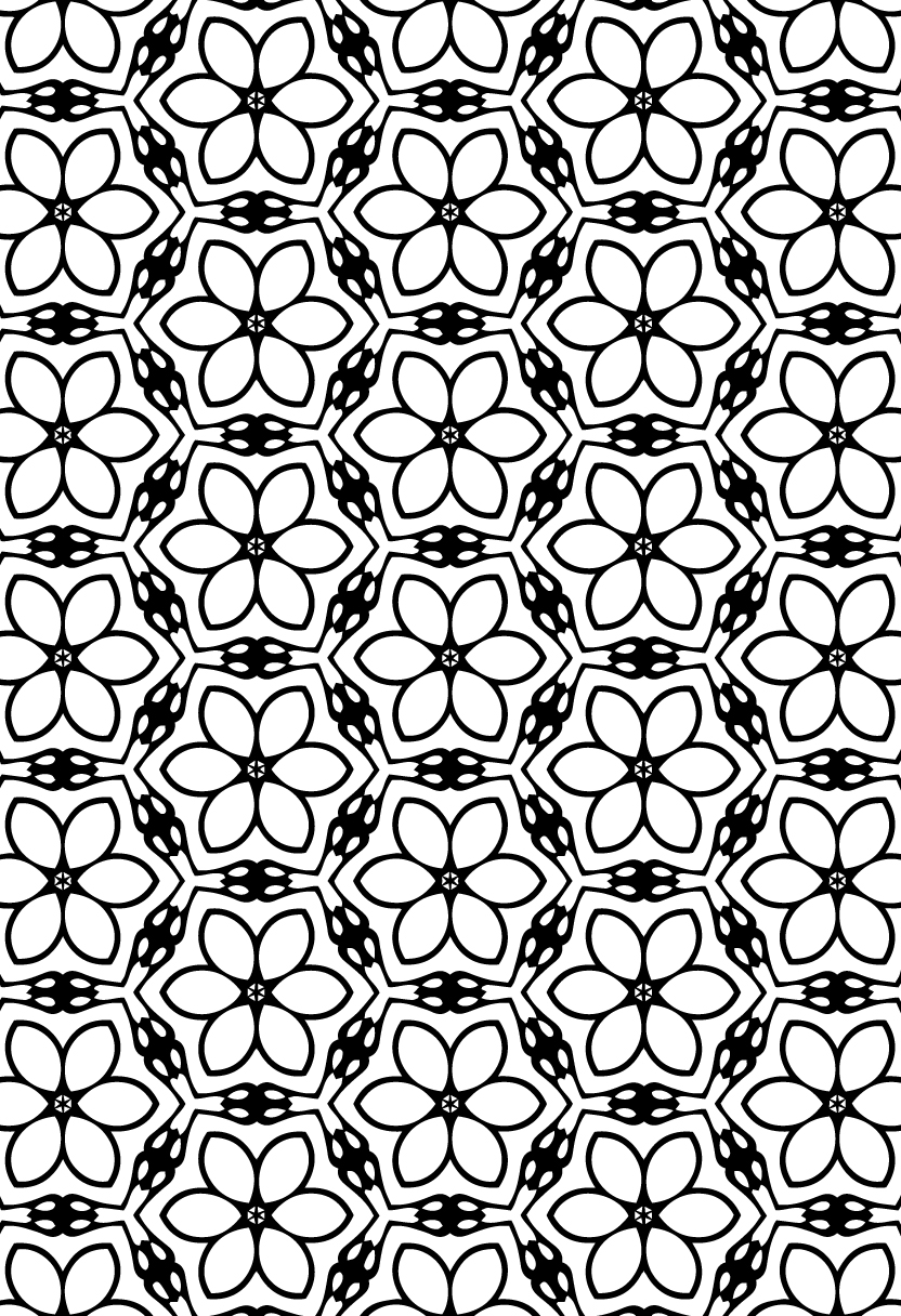 Simple Pattern Coloring Pages
