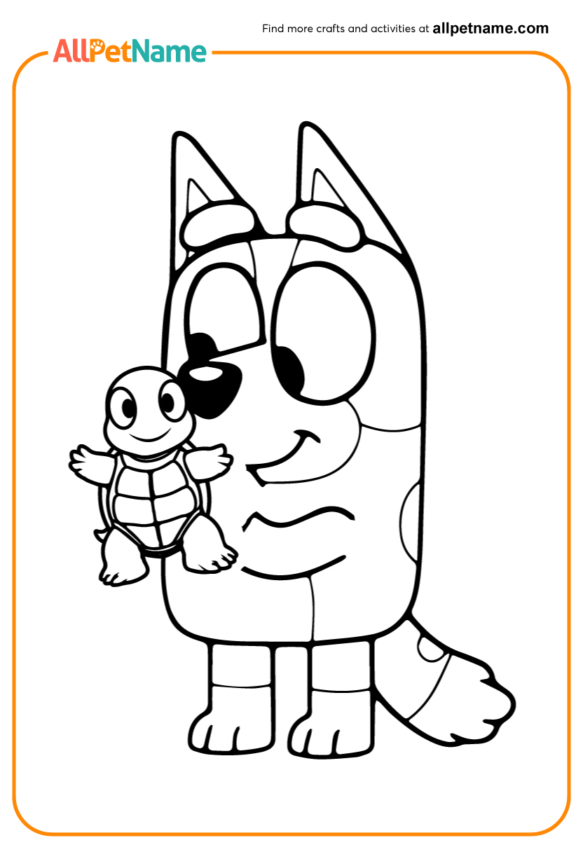 Disney Bluey Coloring Page