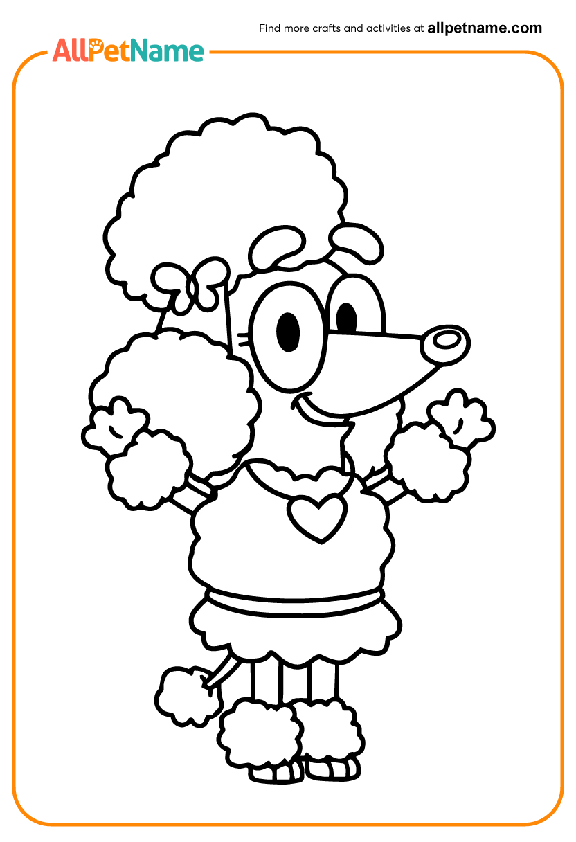 Bluey Coco Coloring Pages