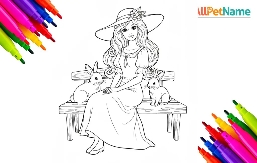 barbie-rabbit-coloring-pages