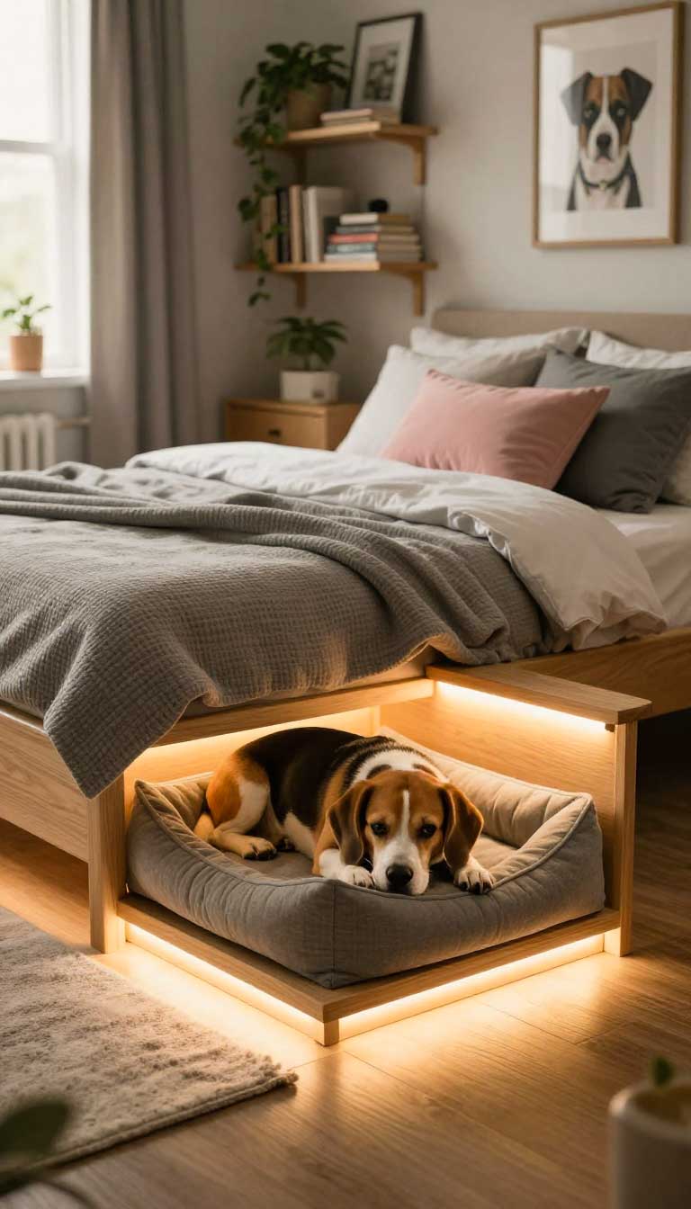 19 Brilliant Bed with Dog Bed Underneath 1 The Illuminated Built-In Kennel