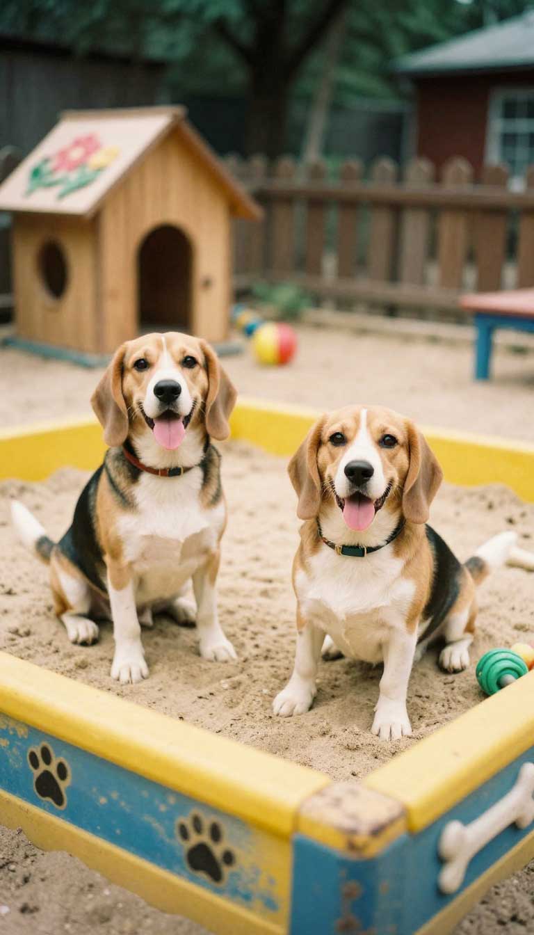 10 Genius Dog Playground Ideas for Happy, Healthy Dogs 2 The Digging-Friendly Sandbox