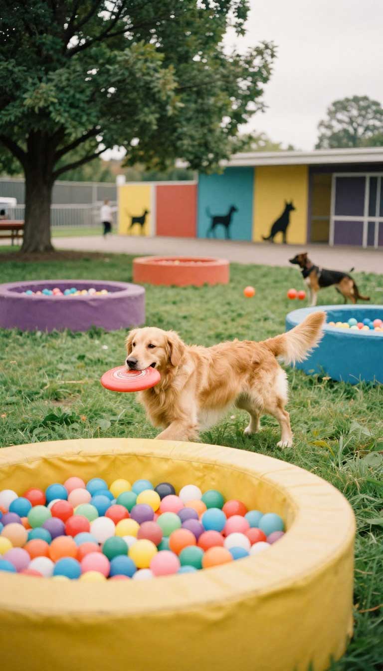 10 Genius Dog Playground Ideas for Happy, Healthy Dogs 4 The Sensory Ball Pit Bonanza