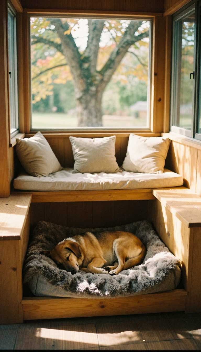 19 Brilliant Bed with Dog Bed Underneath 19 The Window Seat & Dog Bed Combo