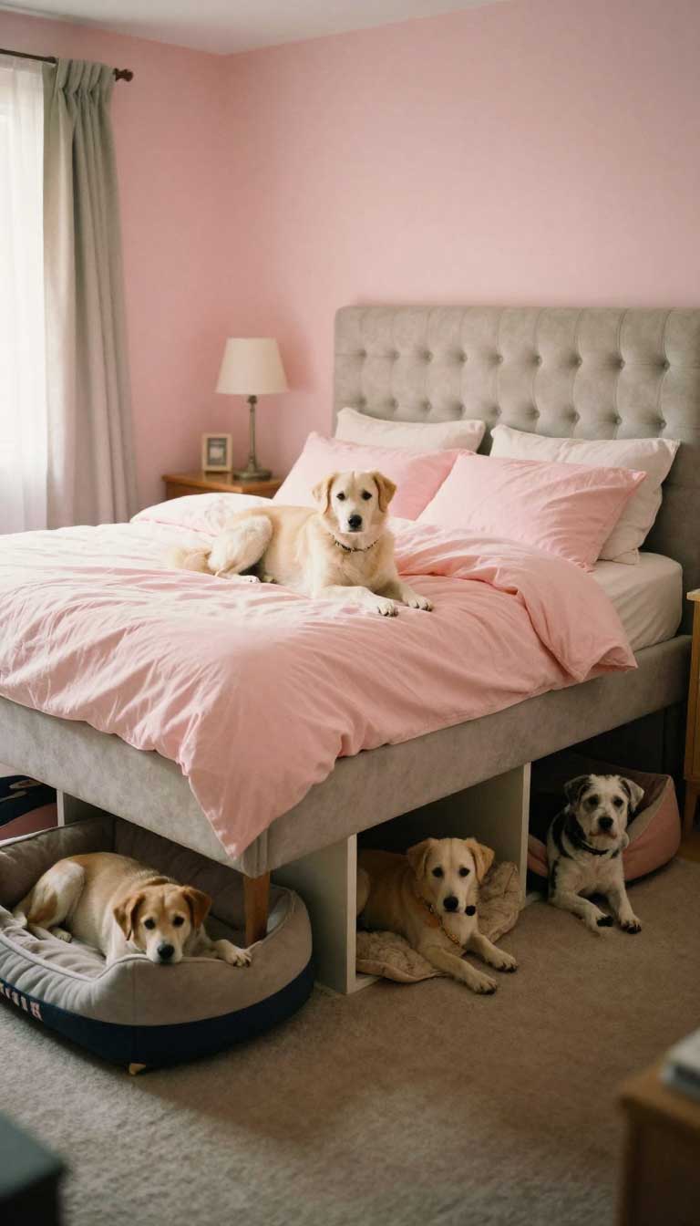19 Brilliant Bed with Dog Bed Underneath 5 The Multi-Dog Cubbie System