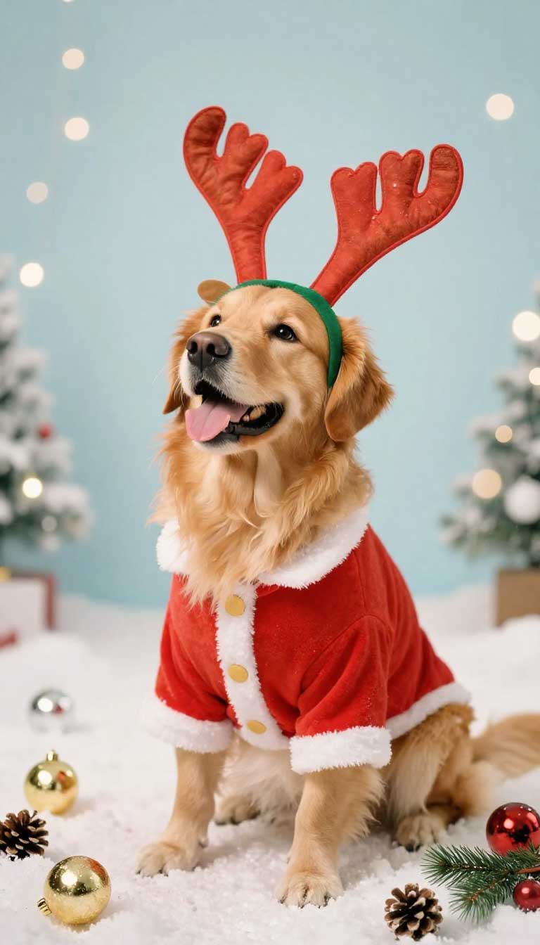 15 Cute Cold-Weather Dog Outfits to Save for Winter 5 The Full Santa Suit