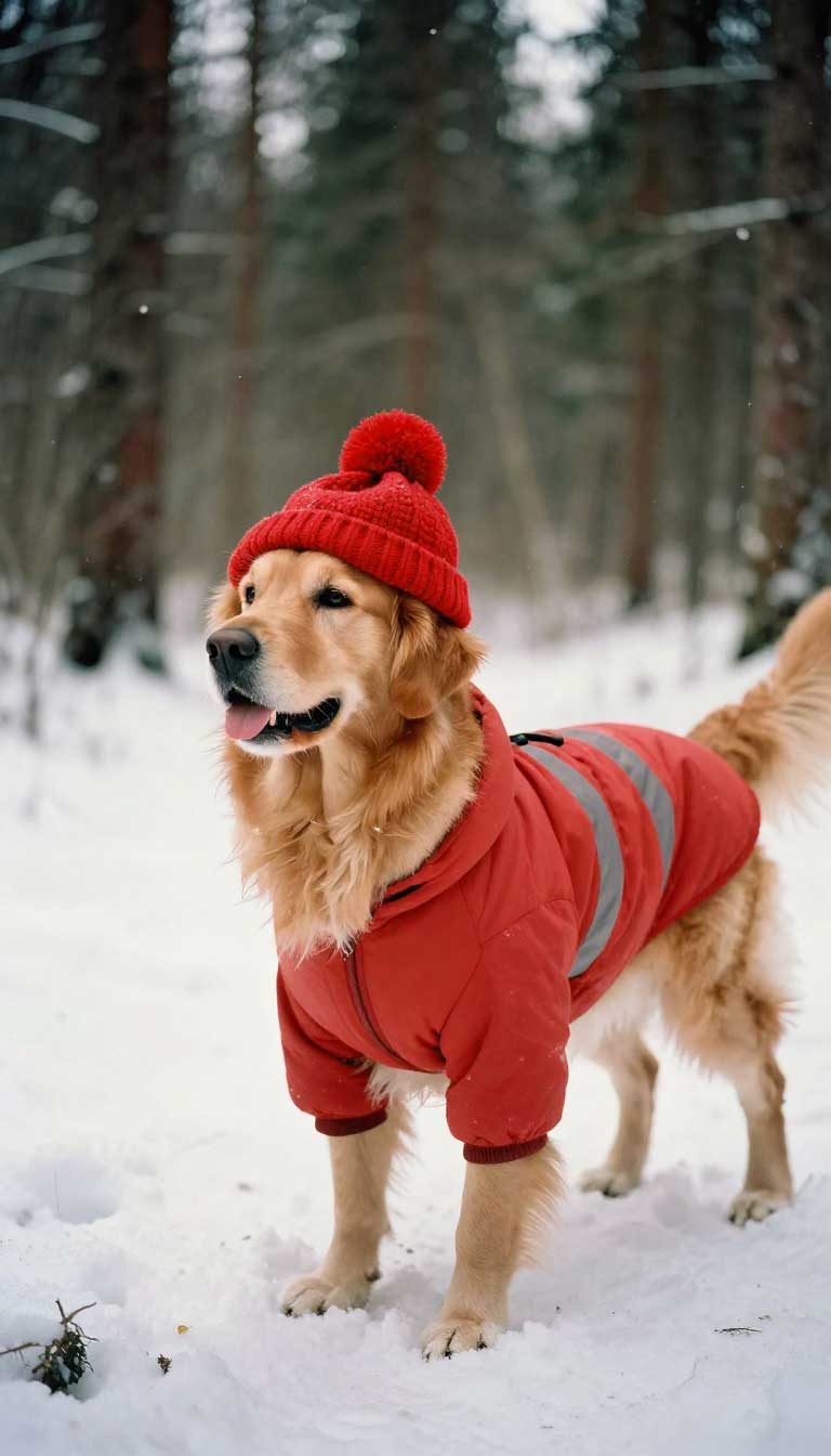 15 Cute Cold-Weather Dog Outfits to Save for Winter 6 The Safety-First Reflective Set