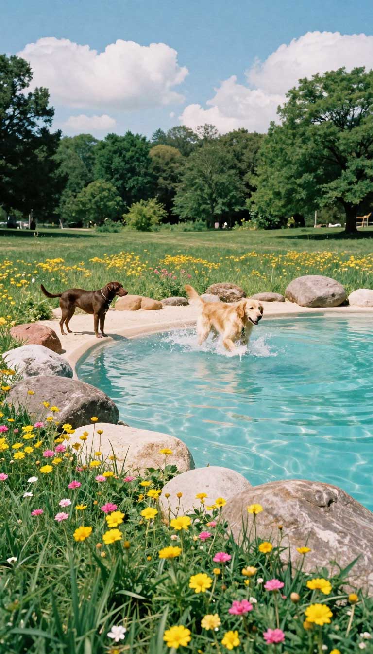 10 Epic Dog Pool Ideas Your Pup Will Go Crazy For 7 The Natural Swimming Hole Vibe