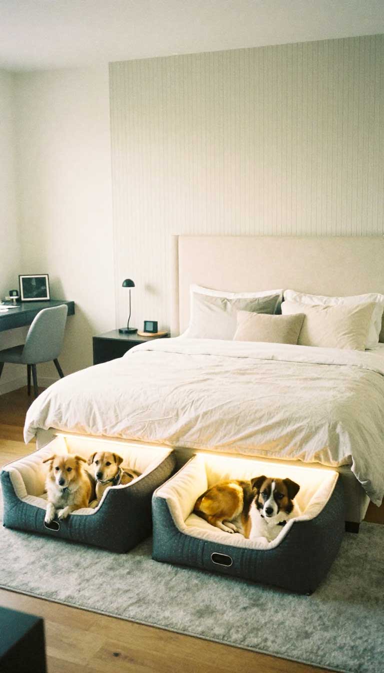 19 Brilliant Bed with Dog Bed Underneath 9 The Pod-Style Footboard