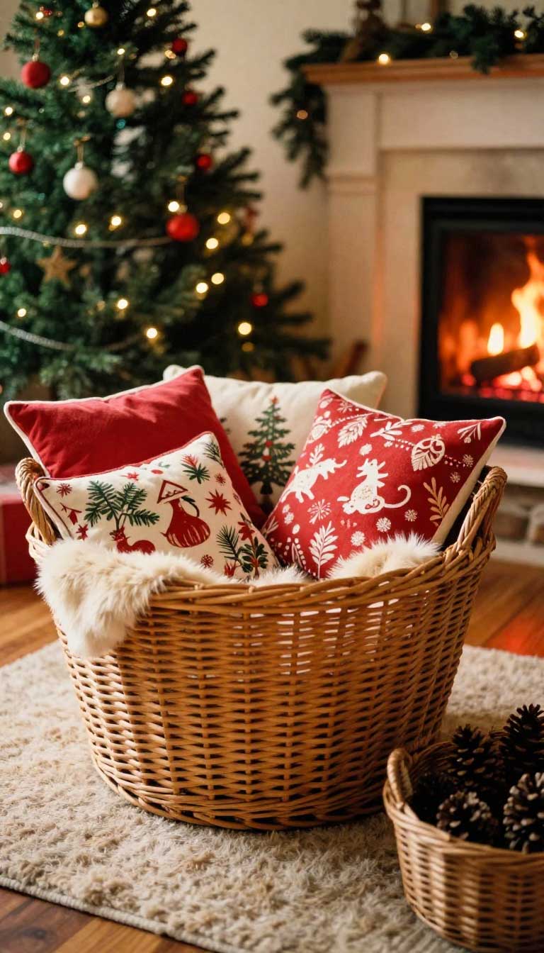 10 Warm & Cozy Winter Dog Beds Perfect for Cold Nights 10 The Wicker Basket with Pillow Fort