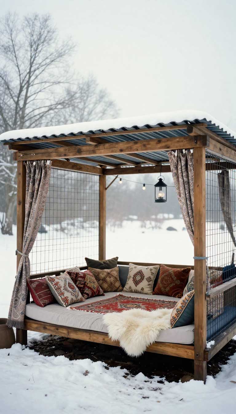 10 Warm & Cozy Winter Dog Beds Perfect for Cold Nights 4 The Insulated Outdoor Daybed