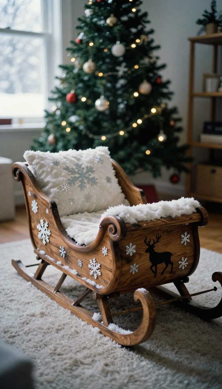 10 Warm & Cozy Winter Dog Beds Perfect for Cold Nights 9 The Festive Holiday Sleigh Bed