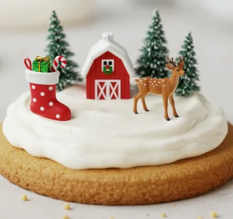 dog friendly snow globe cookie