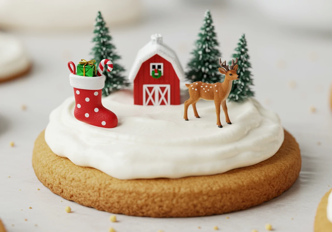 dog friendly snow globe cookie