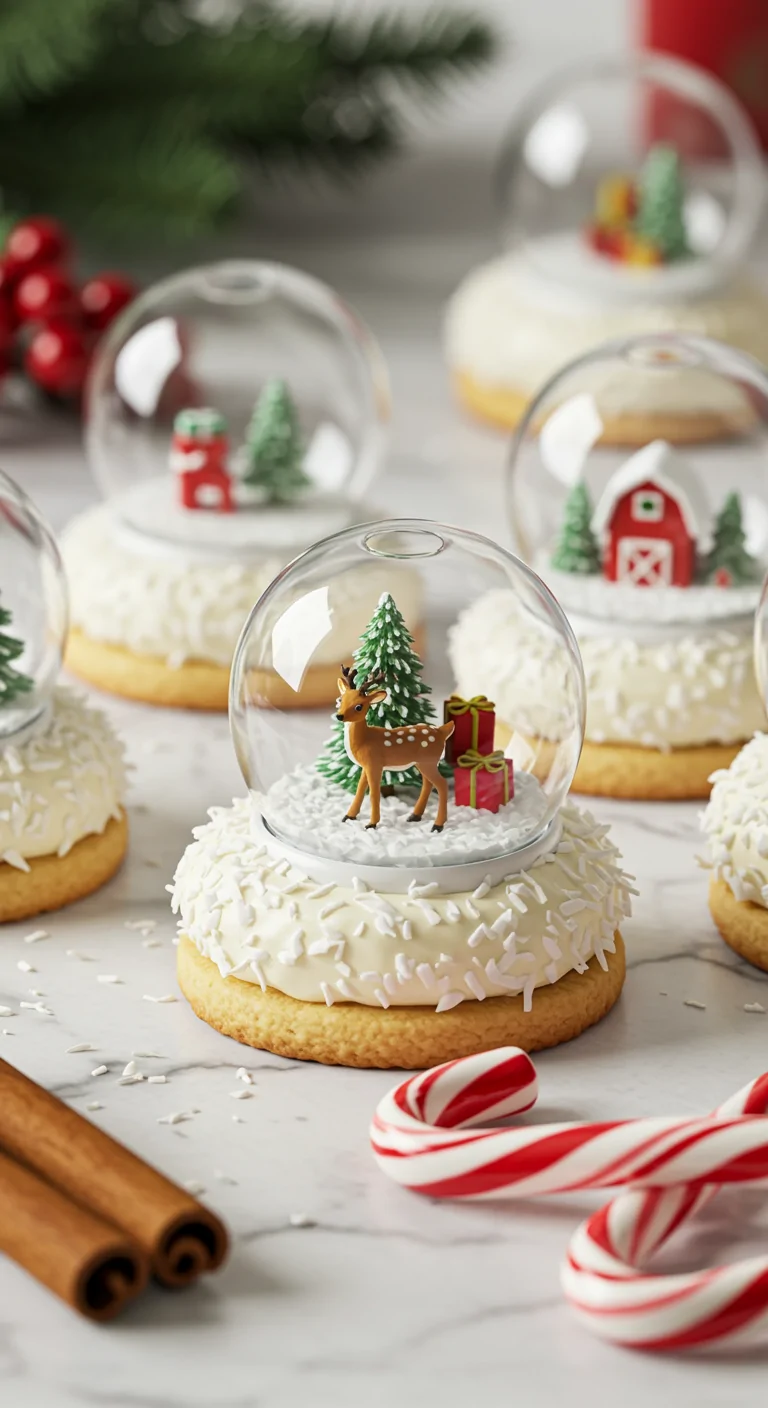 snow globe cookies dog treat