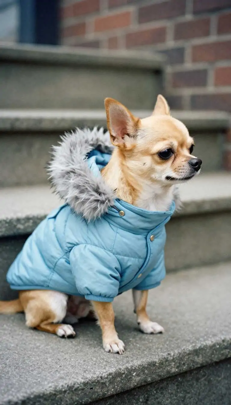 15 Cute Cold-Weather Dog Outfits to Save for Winter 10 The Puffer Jacket